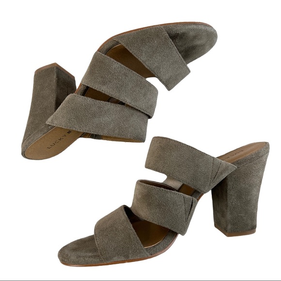 Lucky Brand Minna Suede Heel Size 8.5M - Picture 7 of 14